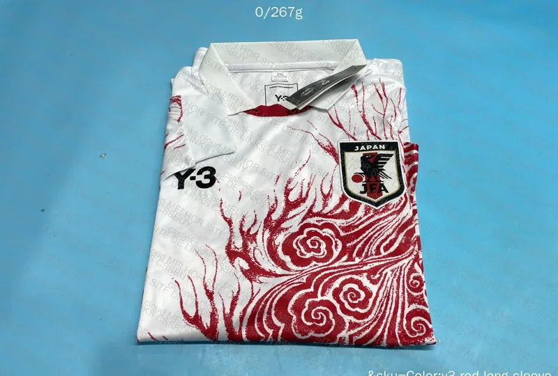 Japan National Team Long Sleeve Polo Collar Y3 Jerseys