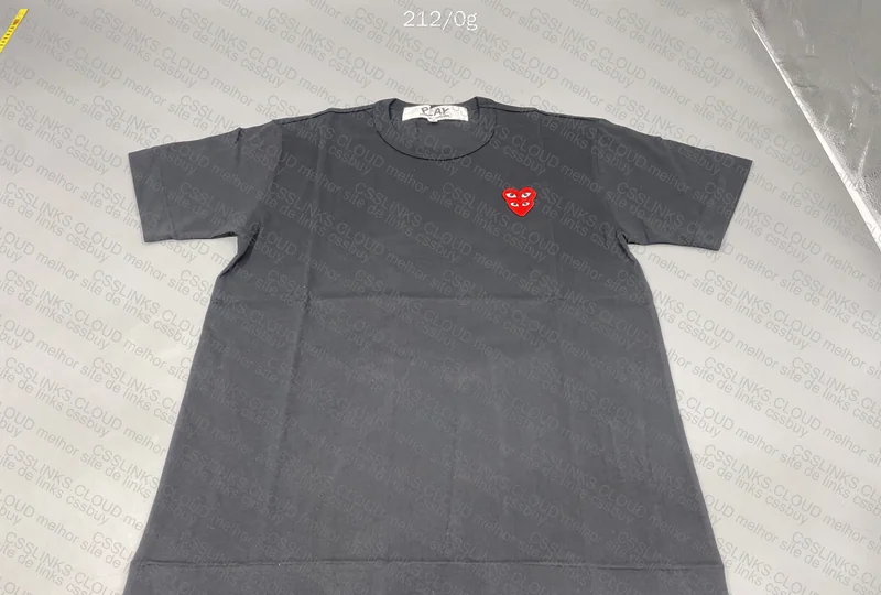 Camiset CDG doubleheart 2