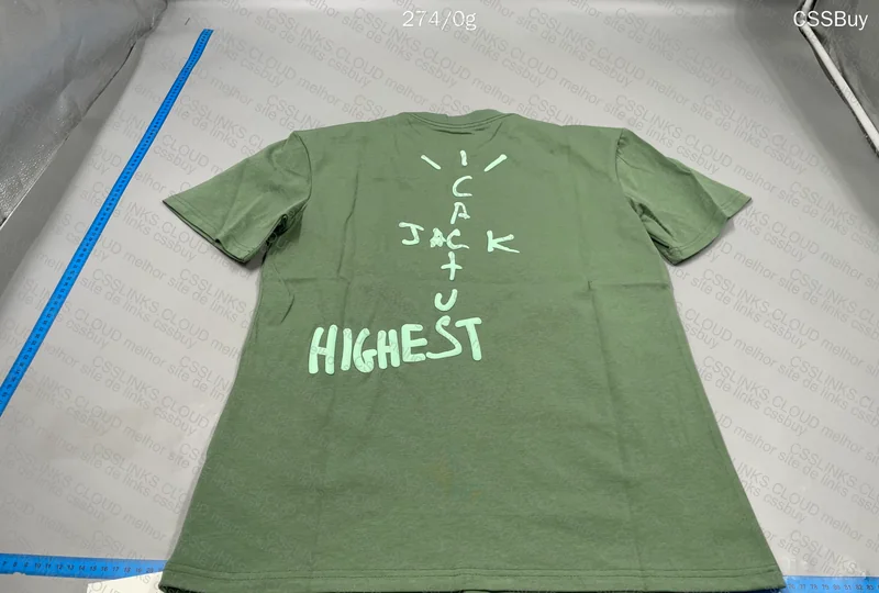 Air Jordan x Travis Scott Cactus Jack Highest Oliva T-Shirt 2