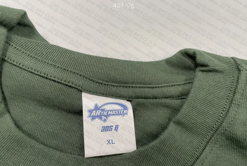 Artiemaster T-Shirt 305g (With Measurements) 2