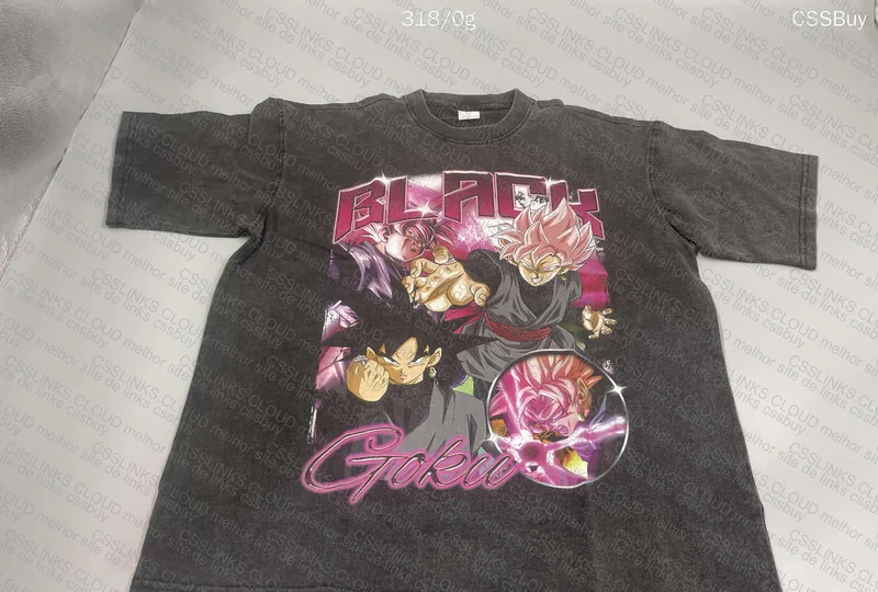 Artiemaster Goku Black T-Shirt with Measurements