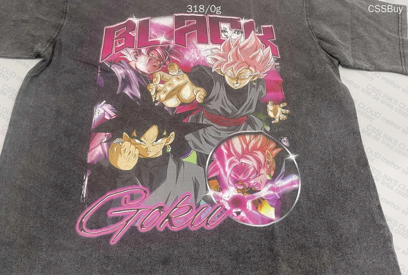 Artiemaster Goku Black T-Shirt with Measurements 2