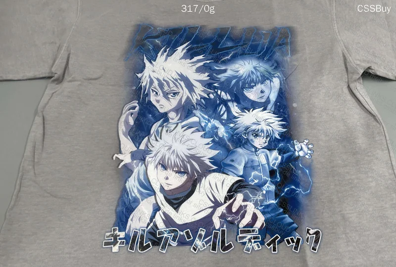 Artiemaster Killua T-Shirt with Measurements 2