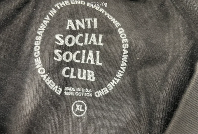 ASSC (Anti Social Social Club) T-shirt - With Measurements 3