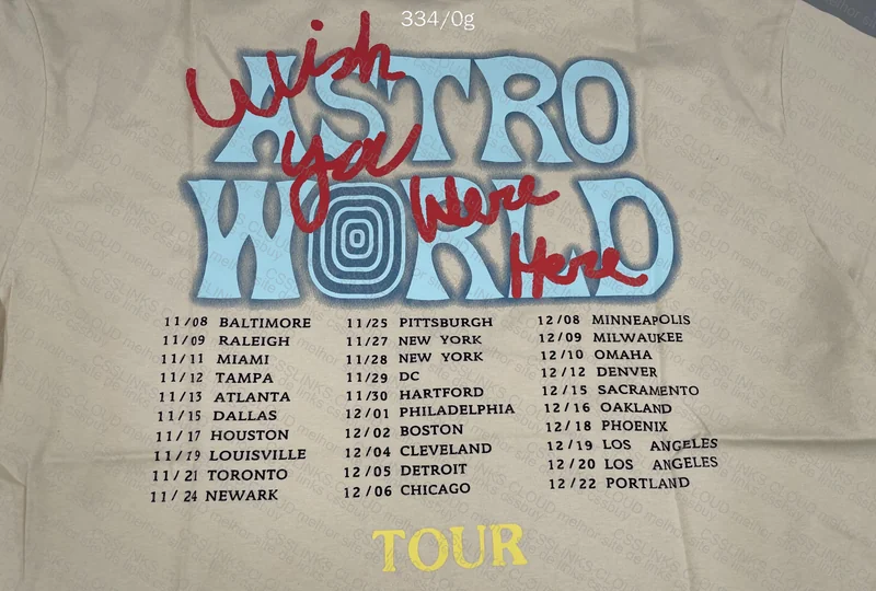 Astroworld 'I Wish You Were Here' T-shirt 5