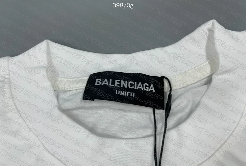 Balenciaga T-Shirt Black and White 4