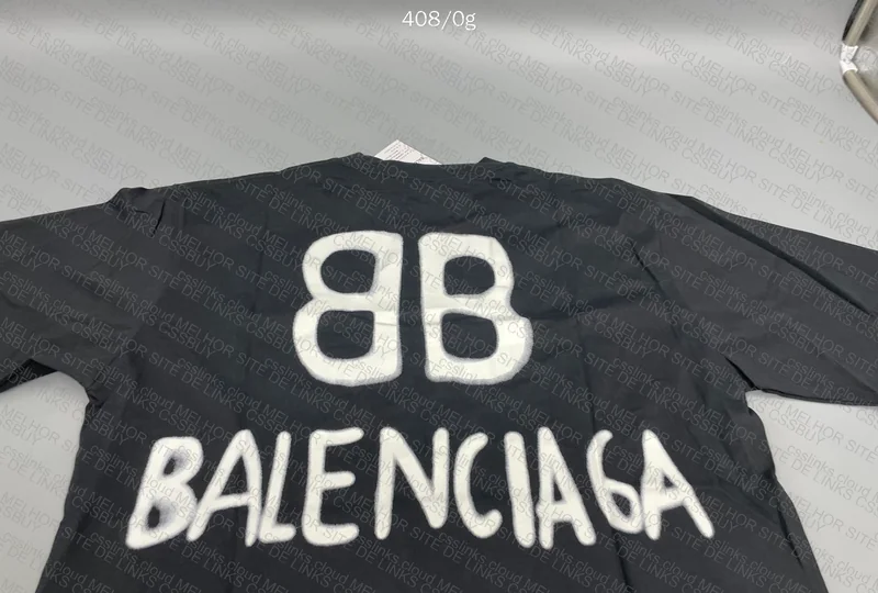 Balenciaga T-Shirt Black and White 5
