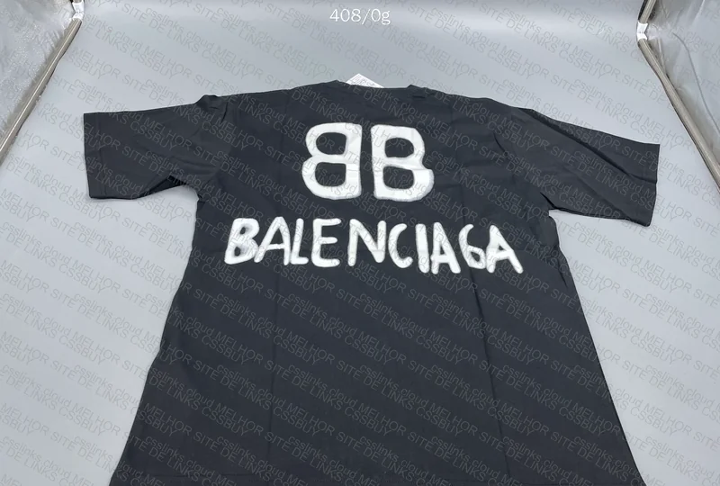 Balenciaga T-Shirt Black and White 6