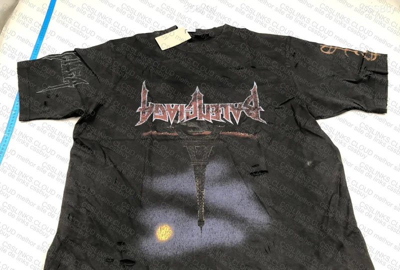 Balenciaga T-Shirt Paris Moon Upside Down 3