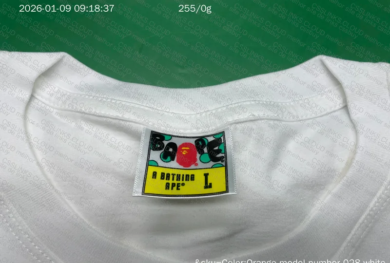 Camiseta BAPE WGM Branca 8