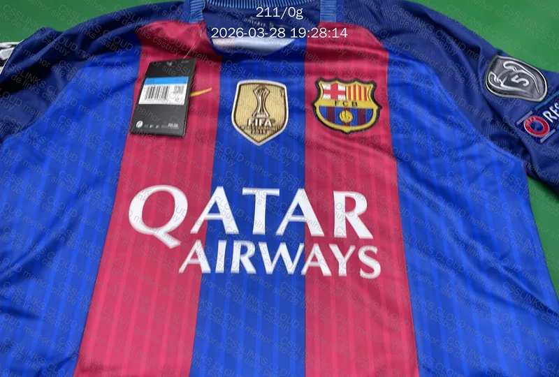 Camiseta Barcelona retrô 16/17 Neymar Jr (casa) 4