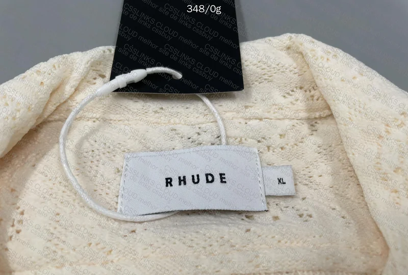 Rhude Embroidered T-Shirt (Linen-like Material) 2