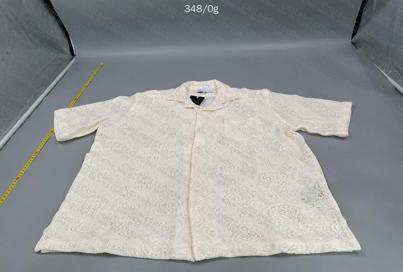 Rhude Embroidered T-Shirt (Linen-like Material) 3