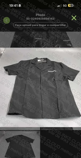 Represent Button T-Shirt