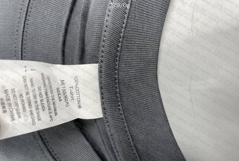 Boxy 250G T-Shirt - Dark Gray (Measurements)