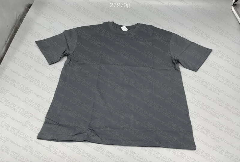Boxy 250G T-Shirt - Dark Gray (Measurements) 2