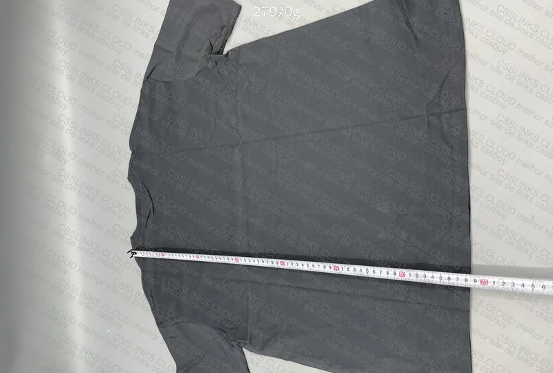 Boxy 250G T-Shirt - Dark Gray (Measurements) 3