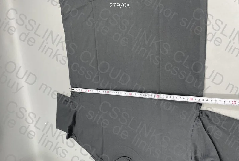 Boxy 250G T-Shirt - Dark Gray (Measurements) 5