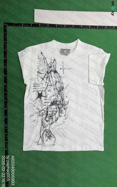 White Printed T-Shirt 3