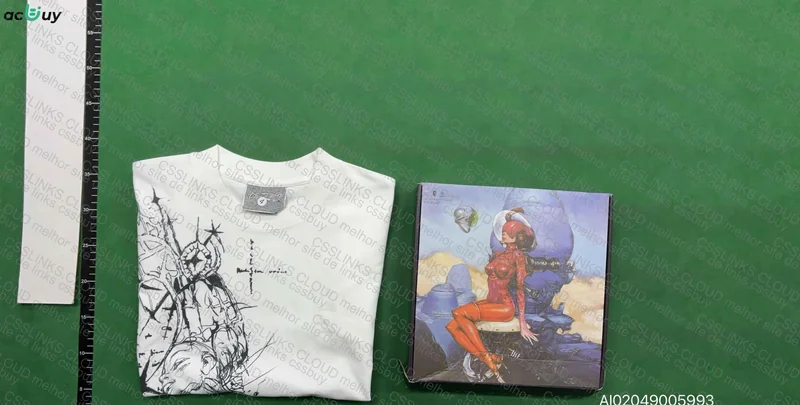 White Printed T-Shirt 4