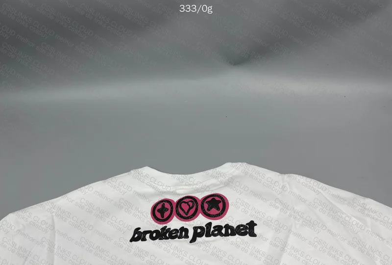 Broken Planet T-shirt (with measurements) 5