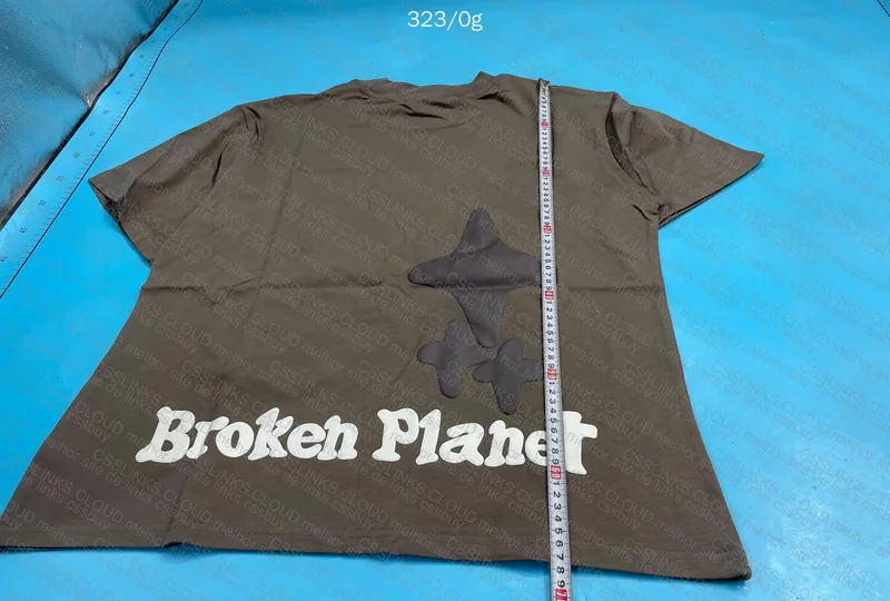 Broken Planet T-shirt (With Measurements) 3
