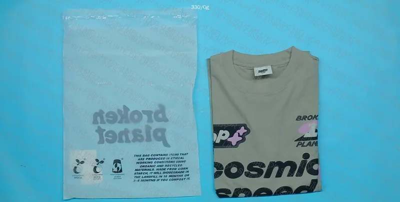 Broken Planet Cosmic Speed T-shirt - With Measurements