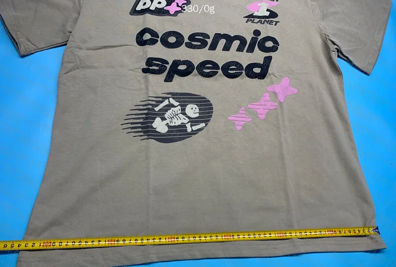 Broken Planet Cosmic Speed T-shirt - With Measurements 5