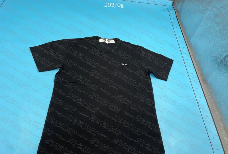Black CDG T-Shirt with Black Heart 2