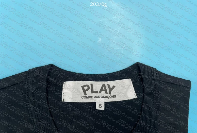 Black CDG T-Shirt with Black Heart 3
