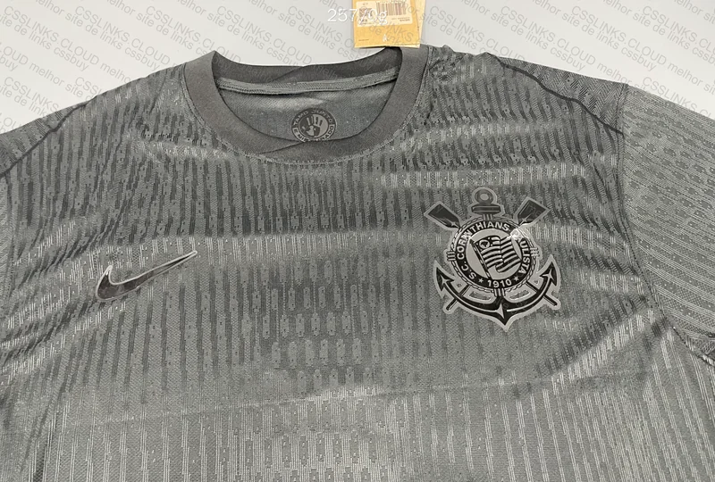 Corinthians ALL Black PLAYER 24-25 T-Shirt 7