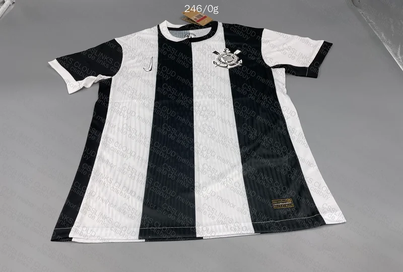 Corinthians Black & White Player Model T-Shirt 2