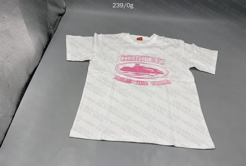 Corteiz White and Pink T-shirt 2