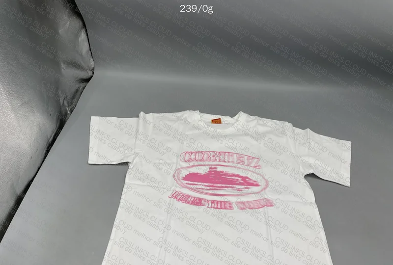 Corteiz White and Pink T-shirt 4