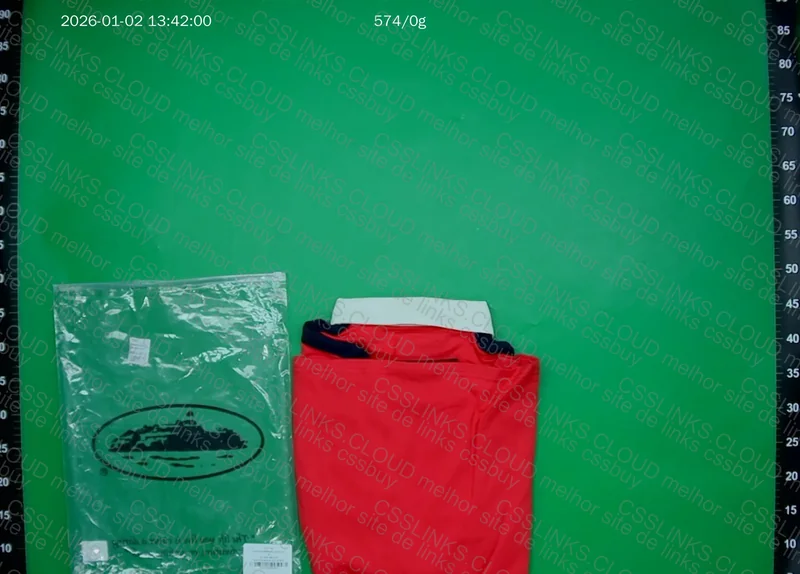 Corteiz Long Sleeve Paneled Rugby Red T-Shirt