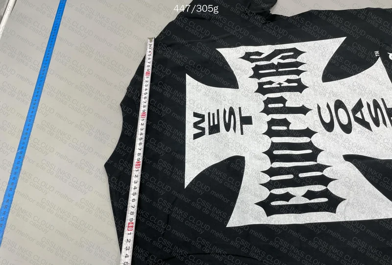 Braia - West Coast Choppers T-Shirt with Measurements 6