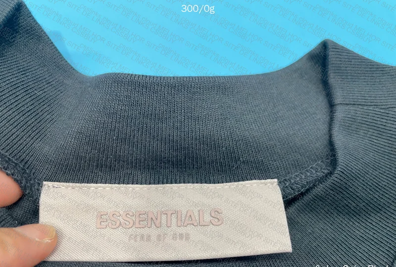 Essentials FOG Black T-Shirt (With Measurements) 3