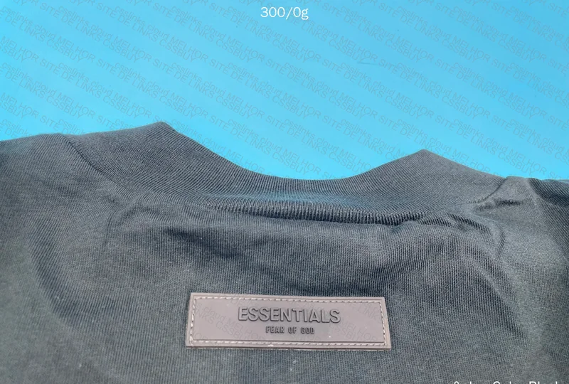 Essentials FOG Black T-Shirt (With Measurements) 4