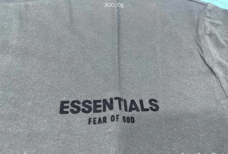 Essentials FOG Black T-Shirt (With Measurements) 5