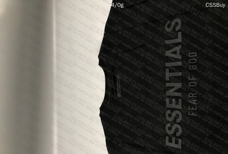 Essentials Black T-Shirt 3