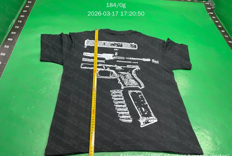 Camiseta Glock c/medidas 4
