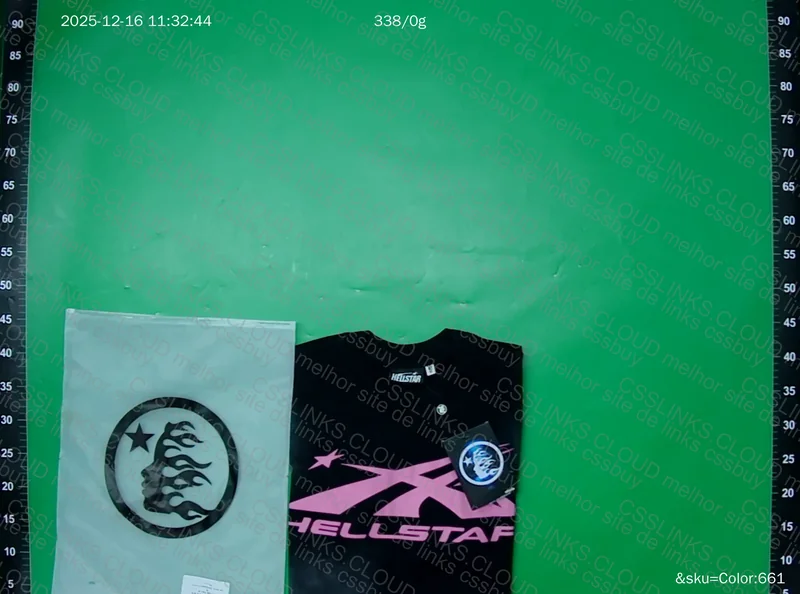 Hellstar Black T-Shirt with Pink