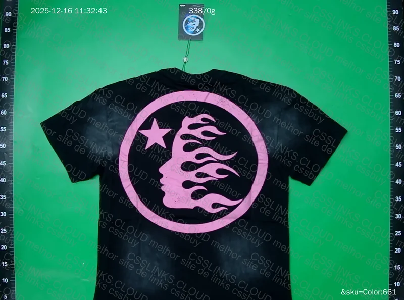 Hellstar Black T-Shirt with Pink 3