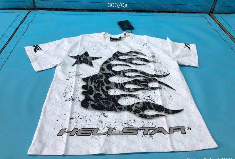 Hellstar Thorn Glitter White T-Shirt 4