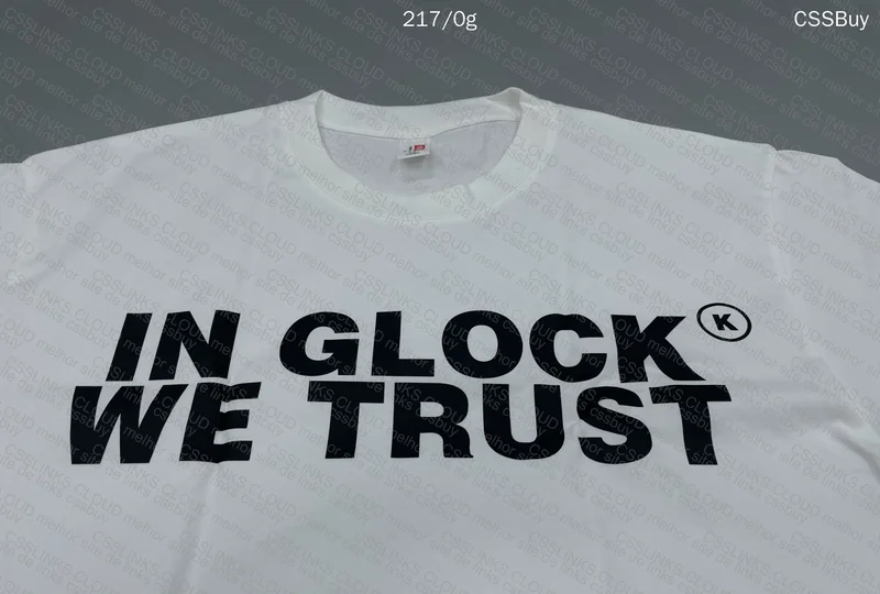 In Glock We Trust T-shirt (with measurements) 3
