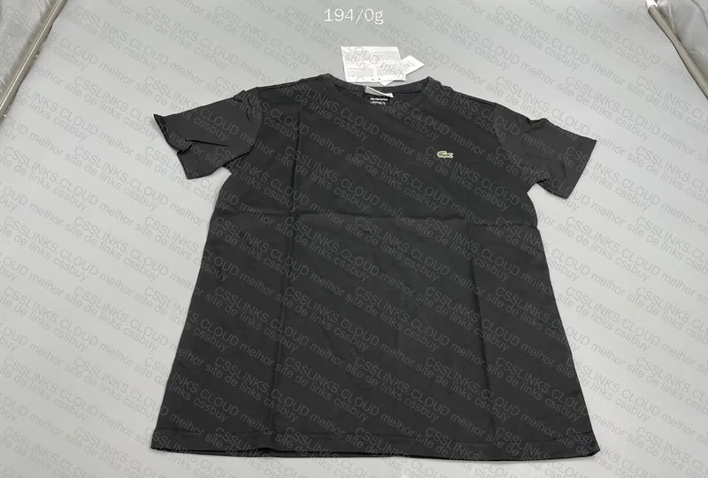 Black Lacoste Pima Cotton T-Shirt