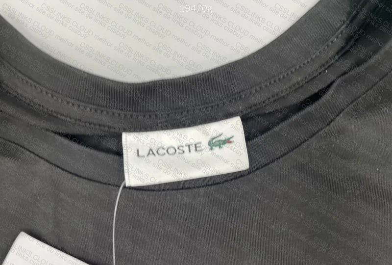 Black Lacoste Pima Cotton T-Shirt 4