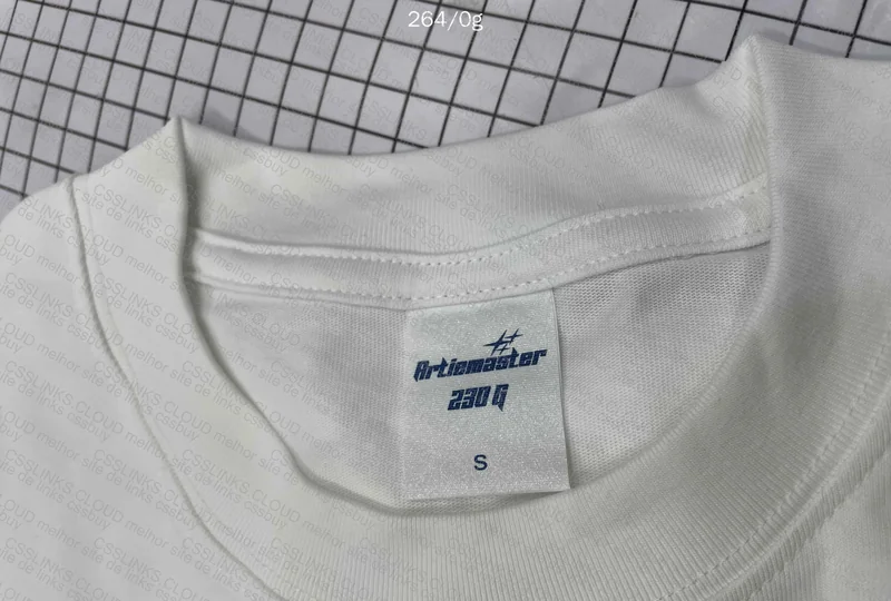 Artiemaster White Plain T-Shirt (with measurements)