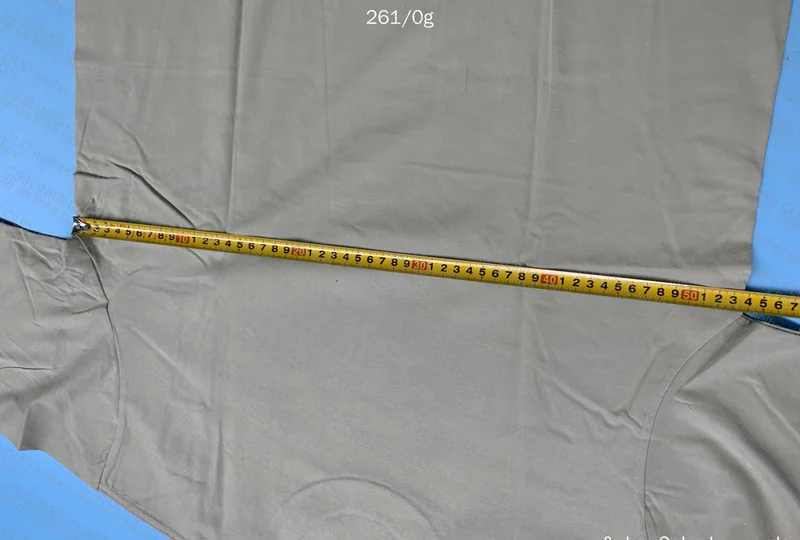 Plain T-Shirt with Measurements 8