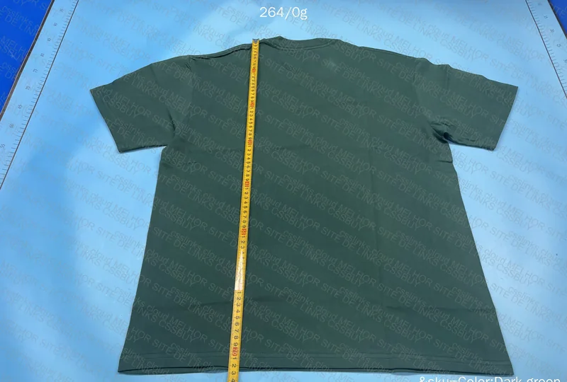 Plain T-Shirt with Measurements